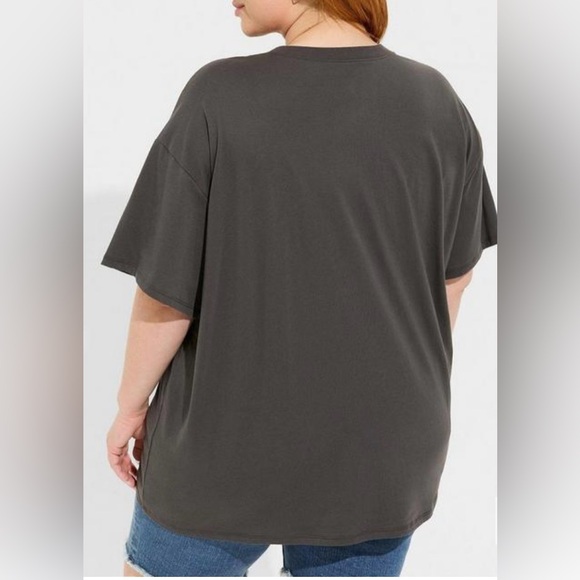 Torrid Kiss Relaxed Fit Cotton Oversized Tunic Tee Size 4X - Picture 3 of 3